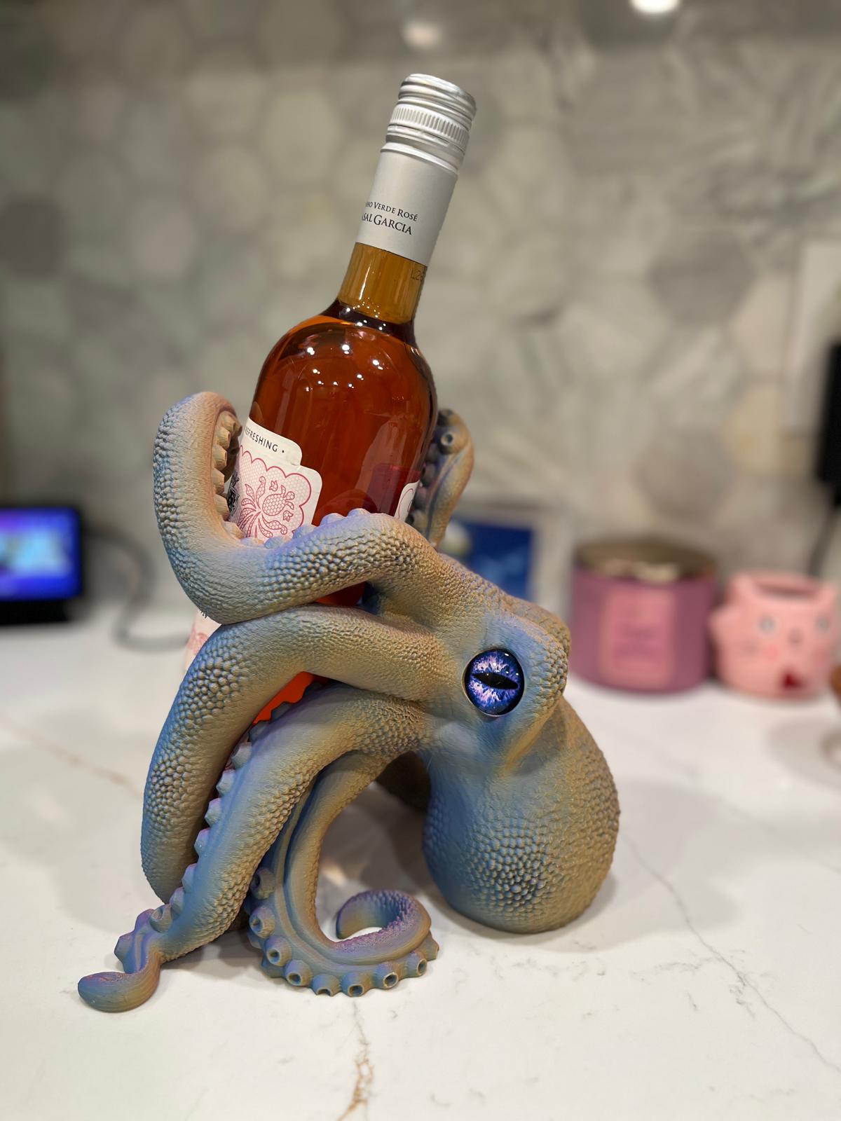 Octopus Wine Bottle Display