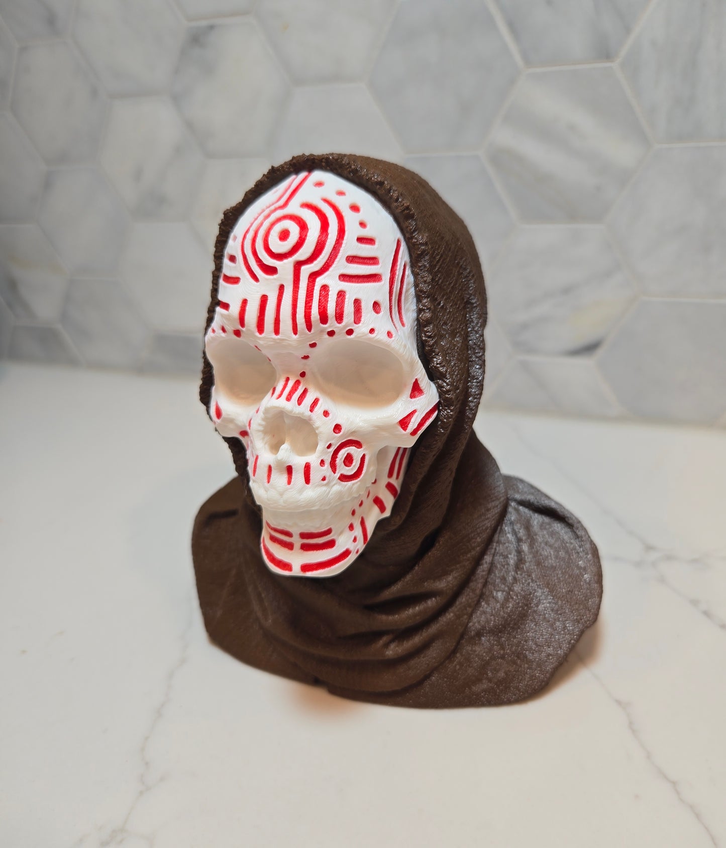 Cipher Skull: Hooded Ritual Bust