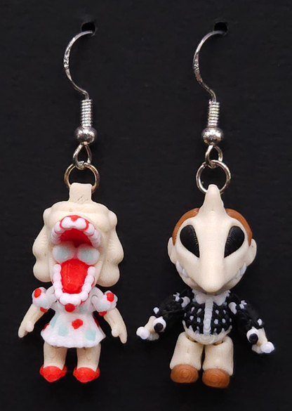 Horror Earrings - 3D Printed Character Collection