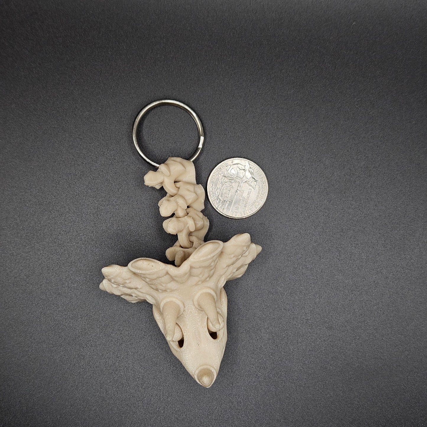 Triceratops Skeleton Keychain