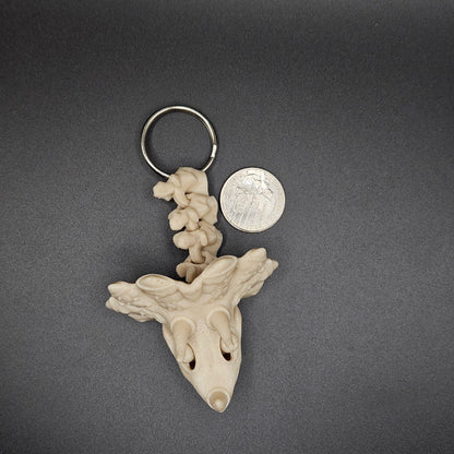 Triceratops Skeleton Keychain