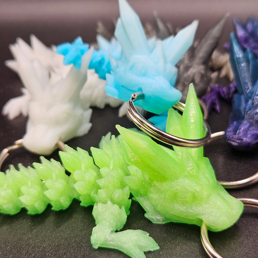 Crystal Dragon Keychain (Random Color)